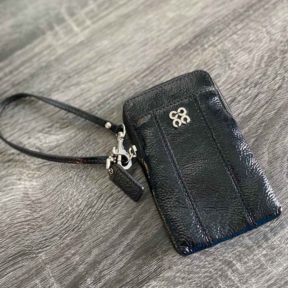 Black Coach Wristlet